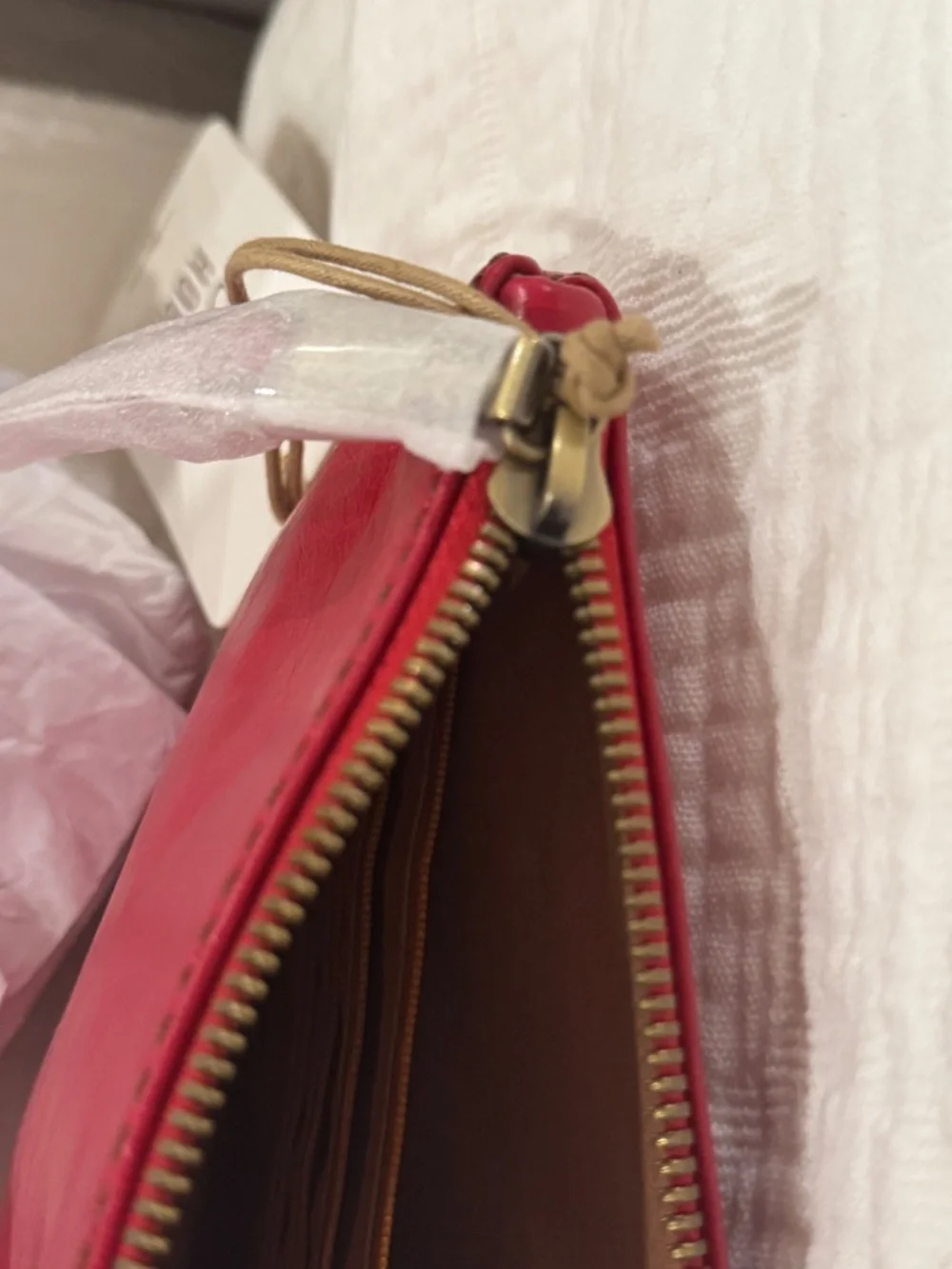 HOBO SABLE Wristlet & Wallet Polished Leather SET with dust bag Claret (RED) NWT